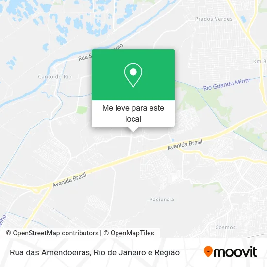 Rua das Amendoeiras mapa