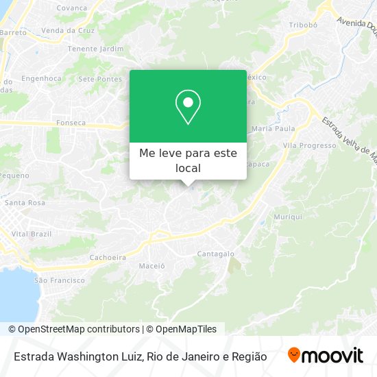 Estrada Washington Luiz mapa