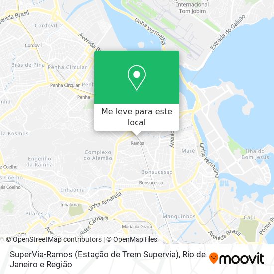 SuperVia-Ramos (Estação de Trem Supervia) mapa