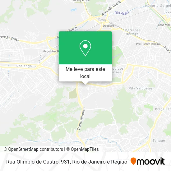 Rua Olímpio de Castro, 931 mapa