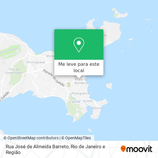 Rua José de Almeida Barreto mapa