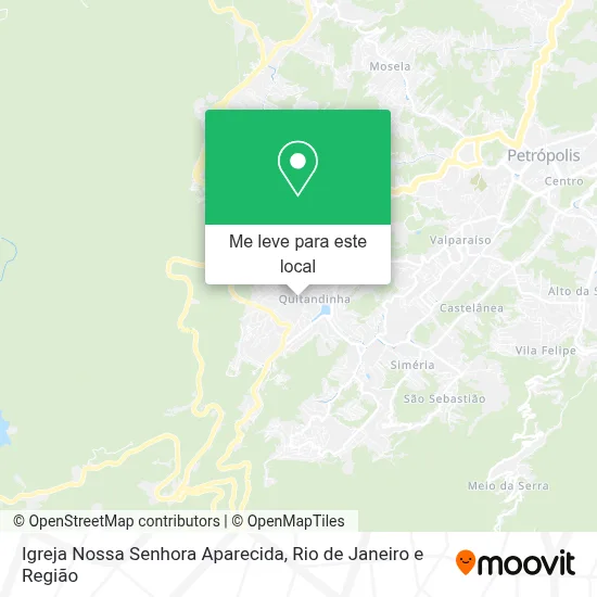 Igreja Nossa Senhora Aparecida mapa