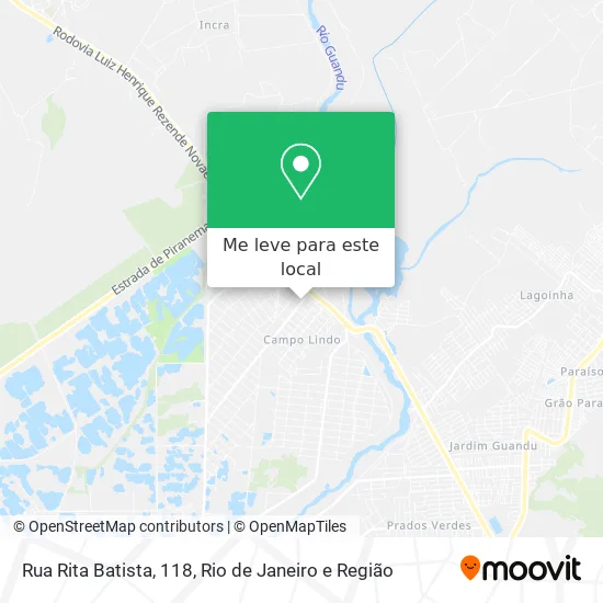 Rua Rita Batista, 118 mapa