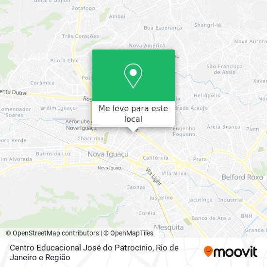 Centro Educacional José do Patrocínio mapa