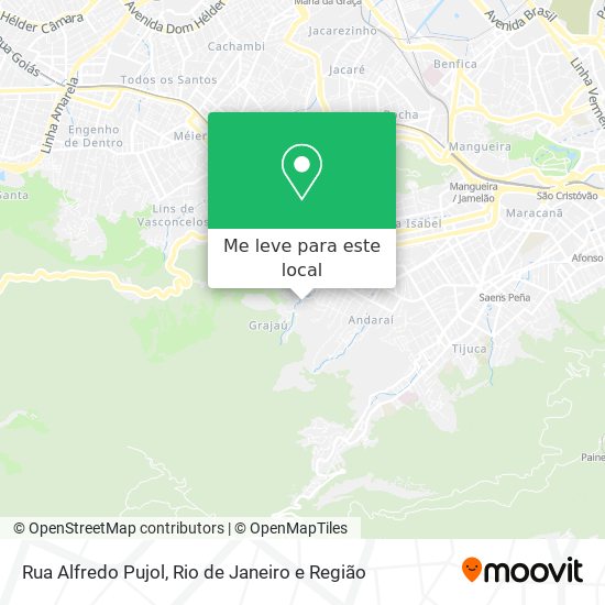 Rua Alfredo Pujol mapa