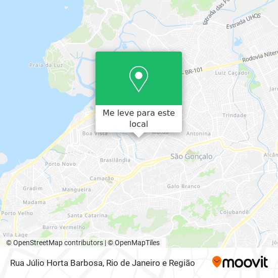Rua Júlio Horta Barbosa mapa