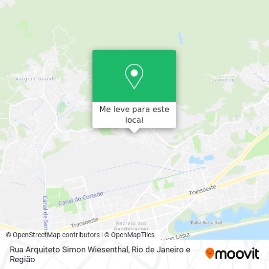 Rua Arquiteto Simon Wiesenthal mapa