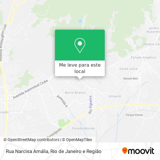 Rua Narcisa Amália mapa