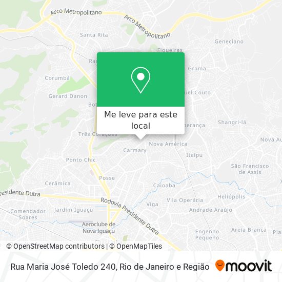 Rua Maria José Toledo 240 mapa