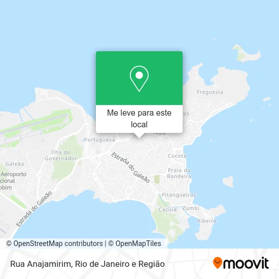 Rua Anajamirim mapa