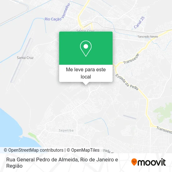 Rua General Pedro de Almeida mapa