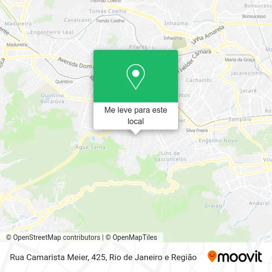 Rua Camarista Meier, 425 mapa