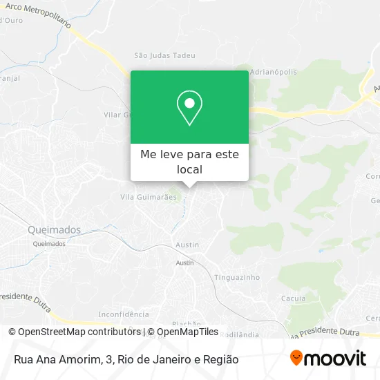 Rua Ana Amorim, 3 mapa