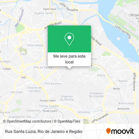 Rua Santa Luzia mapa