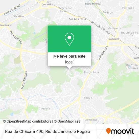 Rua da Chácara 490 mapa