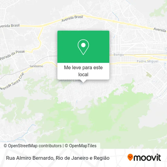 Rua Almiro Bernardo mapa