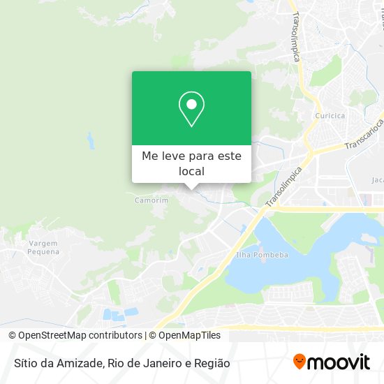 Sítio da Amizade mapa