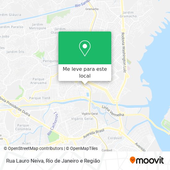 Rua Lauro Neiva mapa