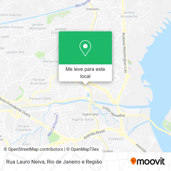 Rua Lauro Neiva mapa