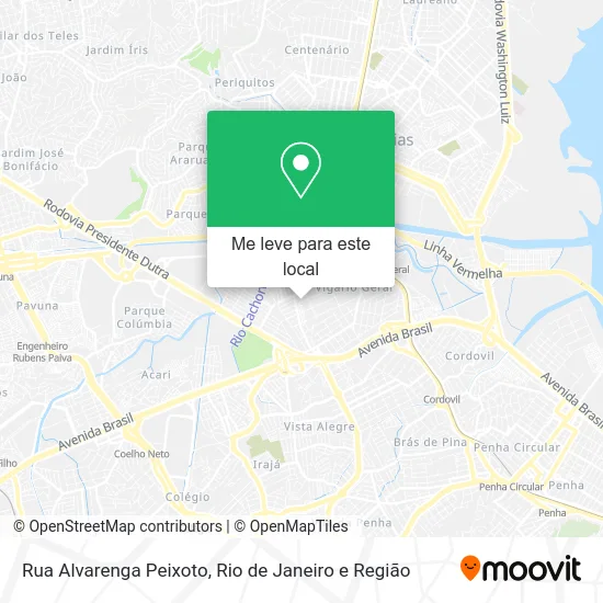 Rua Alvarenga Peixoto mapa