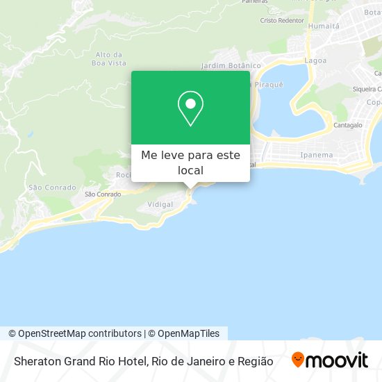 Sheraton Grand Rio Hotel mapa