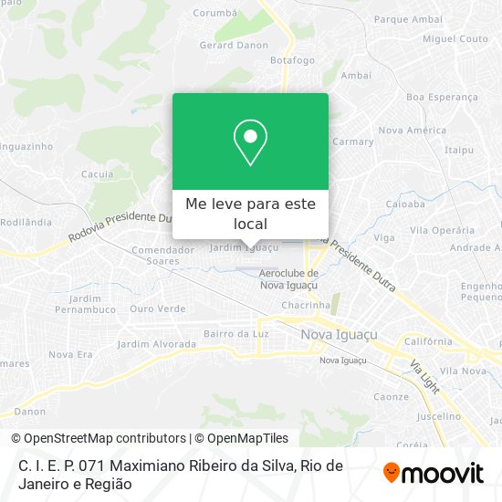 C. I. E. P. 071 Maximiano Ribeiro da Silva mapa