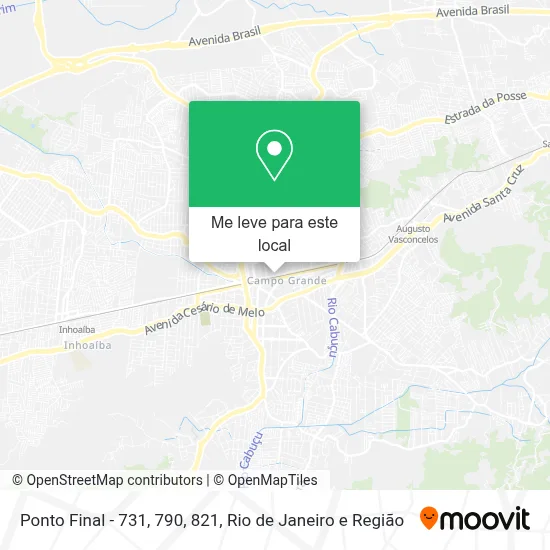 Ponto Final - 731, 790, 821 mapa