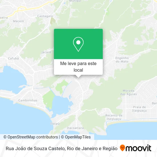 Rua João de Souza Castelo mapa
