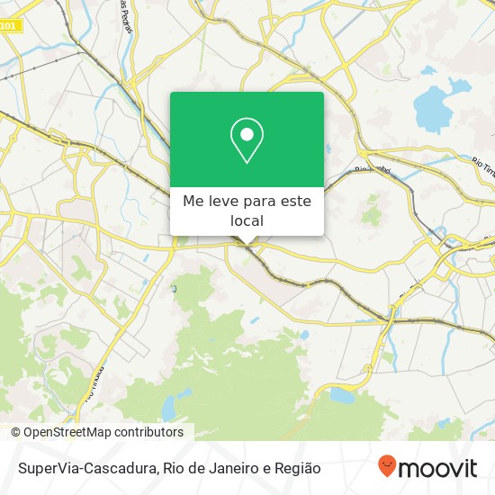 SuperVia-Cascadura mapa