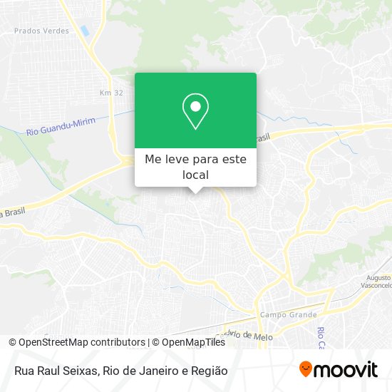 Rua Raul Seixas mapa