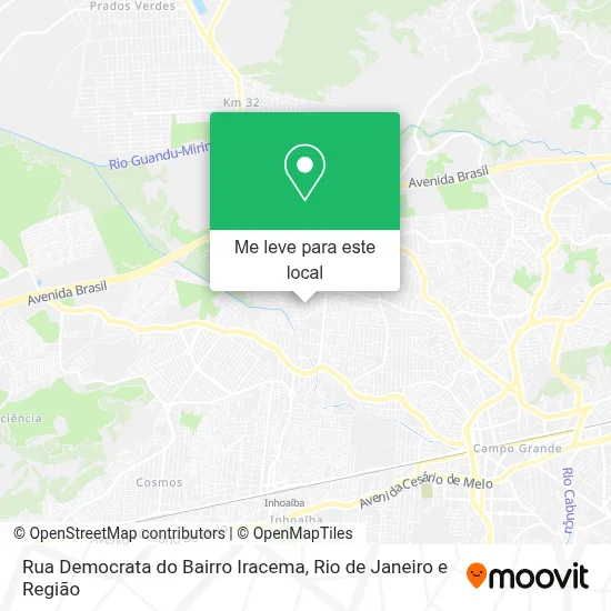 Rua Democrata do Bairro Iracema mapa
