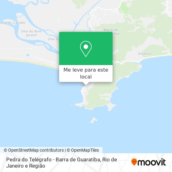 Pedra do Telégrafo - Barra de Guaratiba mapa