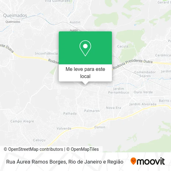 Rua Áurea Ramos Borges mapa