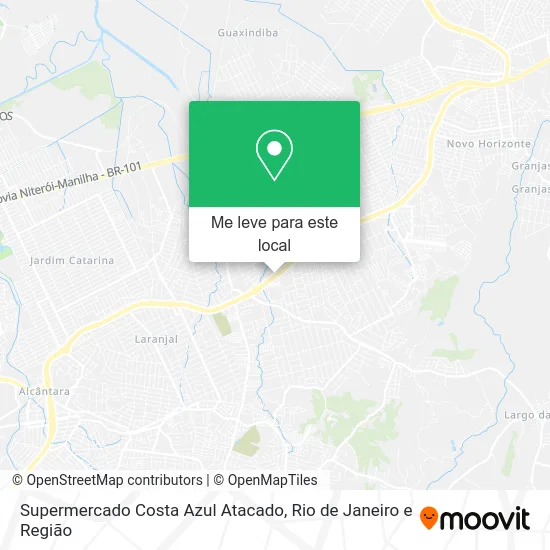 Supermercado Costa Azul Atacado mapa