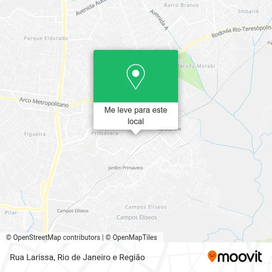 Rua Larissa mapa