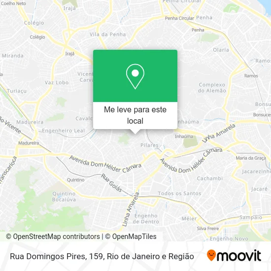 Rua Domingos Pires, 159 mapa