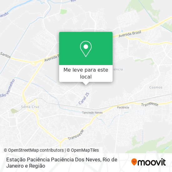 Estação Paciência Paciência Dos Neves mapa