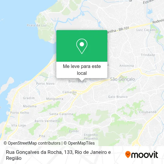 Rua Gonçalves da Rocha, 133 mapa