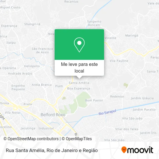 Rua Santa Amélia mapa