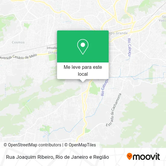 Rua Joaquim Ribeiro mapa