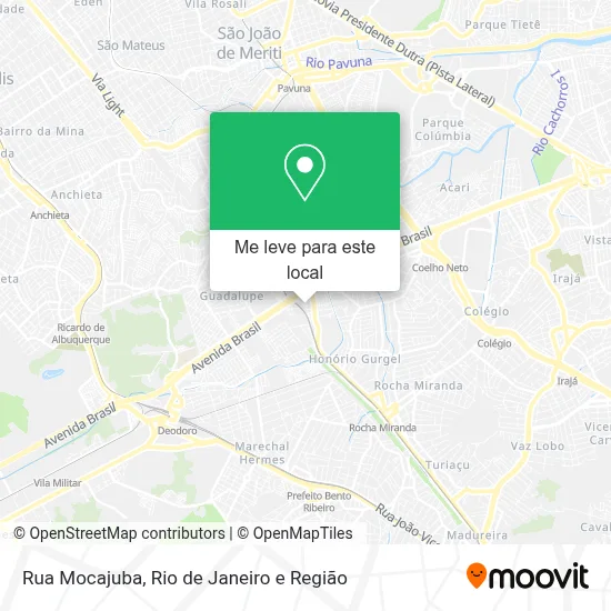 Rua Mocajuba mapa