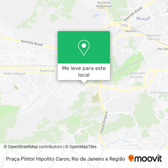Praça Pintor Hipolito Caron mapa