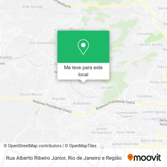 Rua Alberto Ribeiro Júnior mapa
