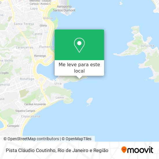Pista Cláudio Coutinho mapa