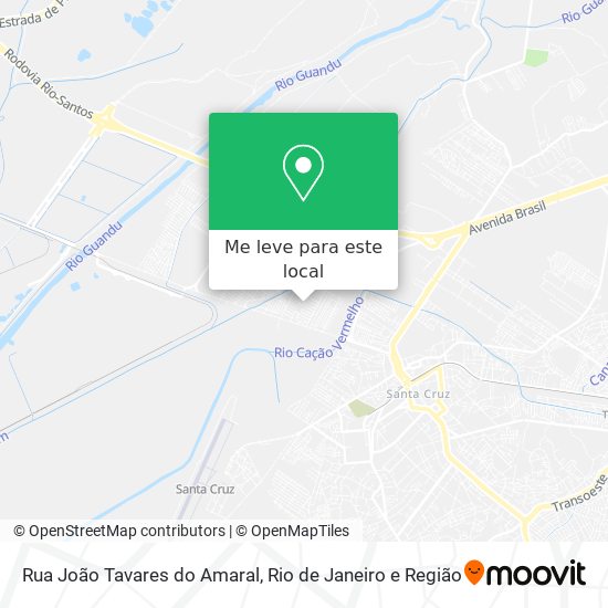 Rua João Tavares do Amaral mapa