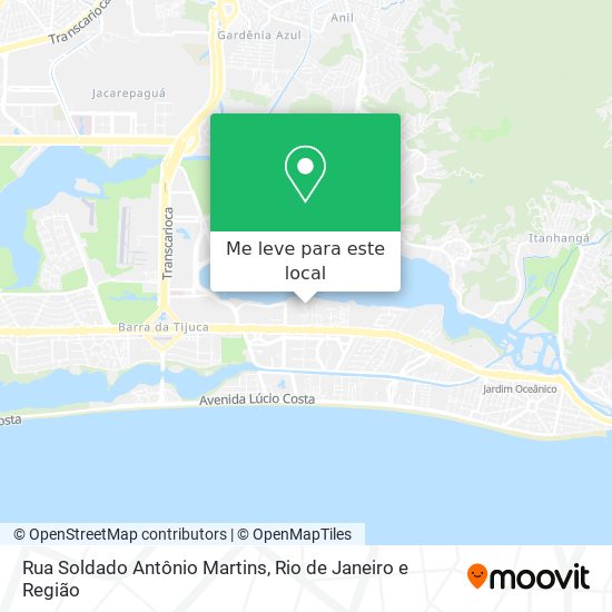 Rua Soldado Antônio Martins mapa