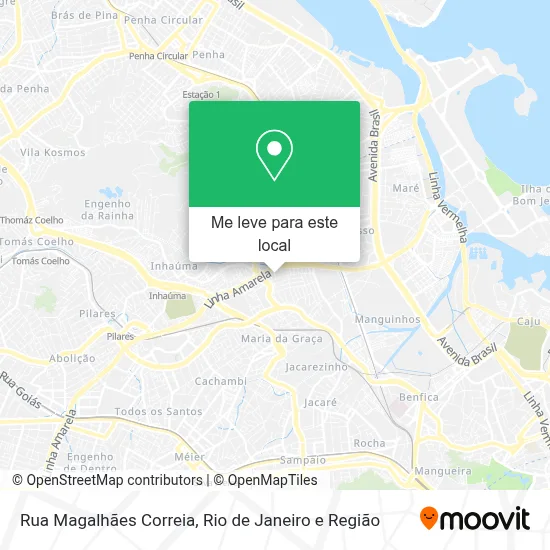 Rua Magalhães Correia mapa