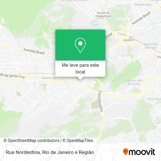 Rua Nordestina mapa