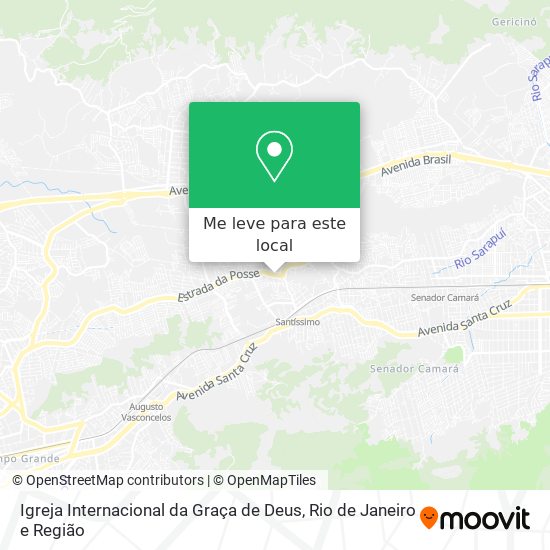 Igreja Internacional da Graça de Deus mapa