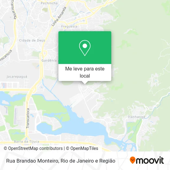 Rua Brandao Monteiro mapa